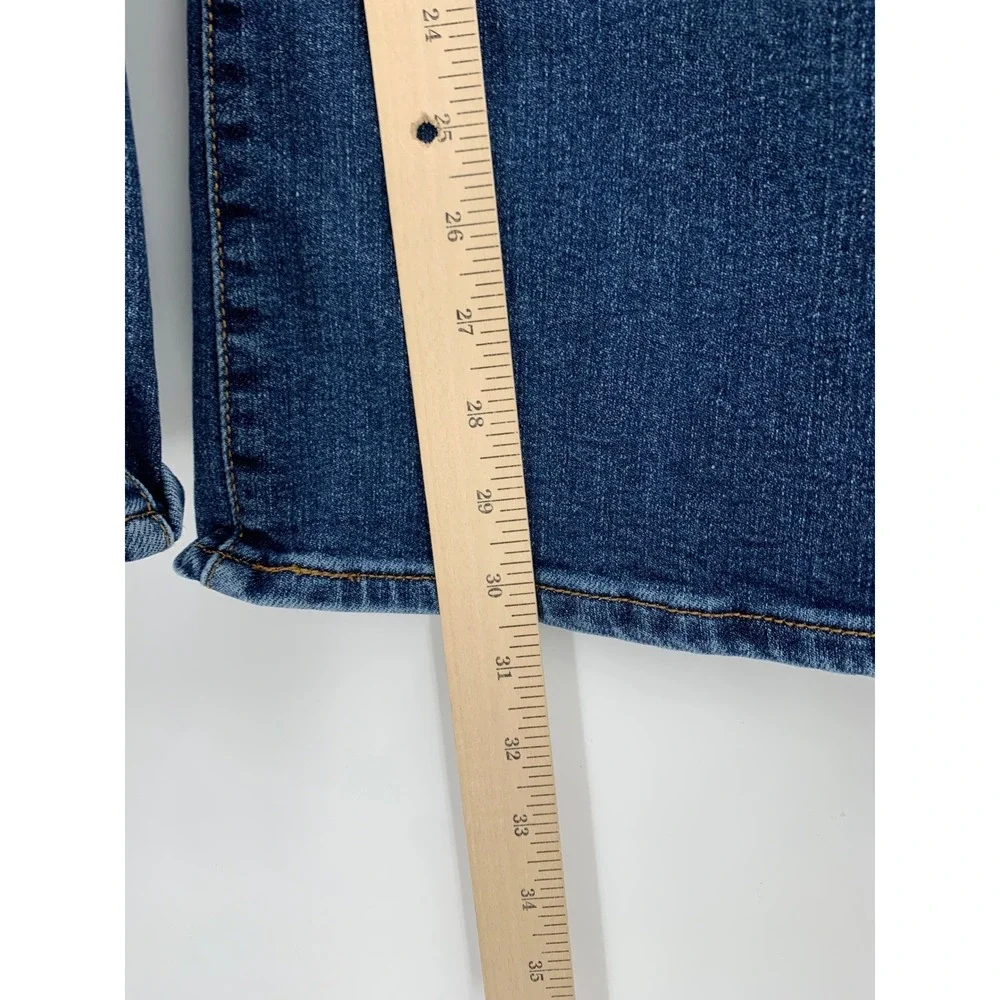 Levis Ribcage Bell Jeans Womens 30 Blue Flare Stretch High Rise Denim Pants